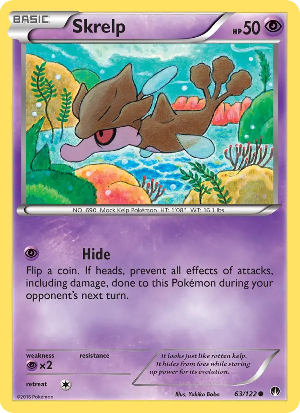 Skrelp, Pokémon card