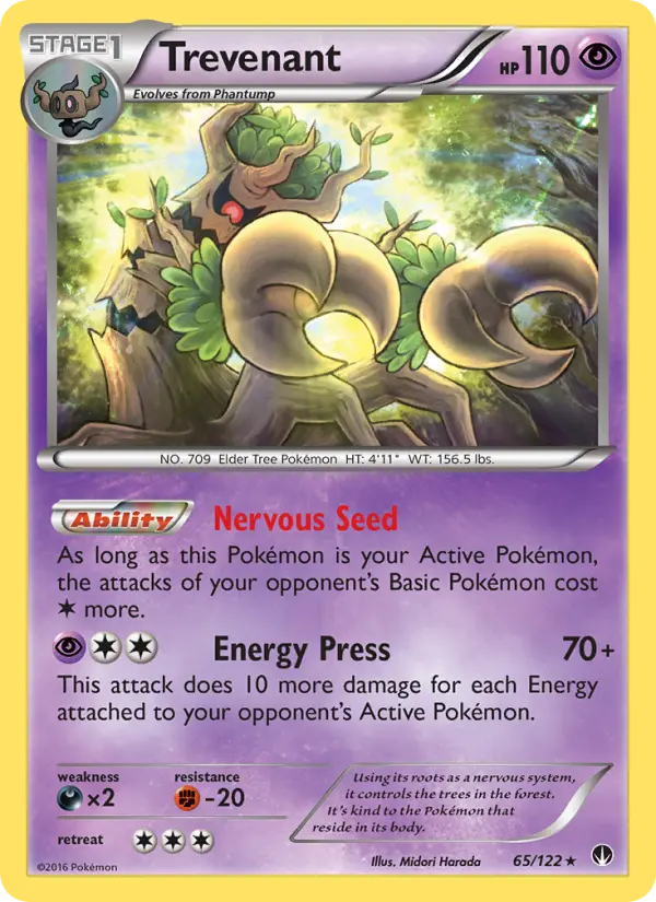 Trevenant, Pokémon card