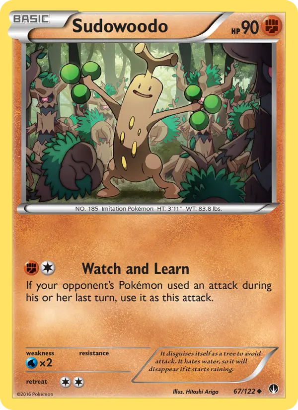 Sudowoodo, Pokémon card