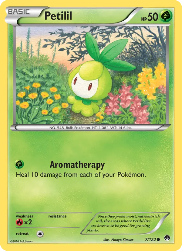 Petilil, Pokémon card