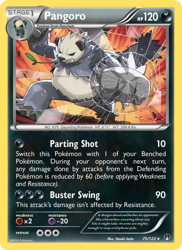 Pangoro, Pokémon card