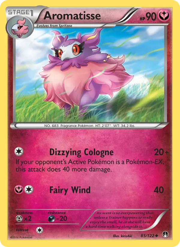 Aromatisse, Pokémon card