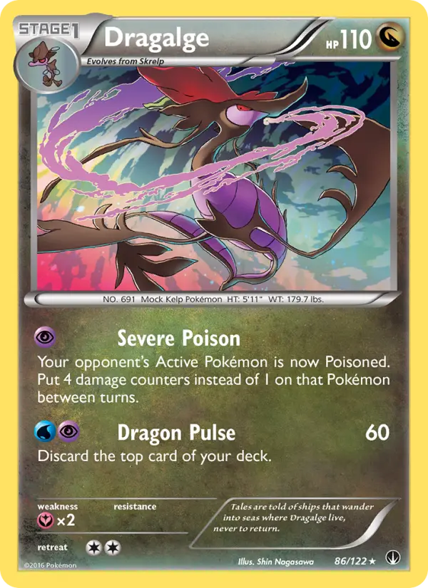 Dragalge, Pokémon card