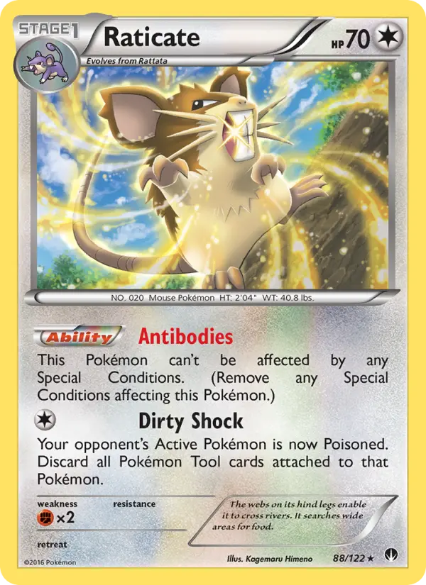 Raticate, Pokémon card