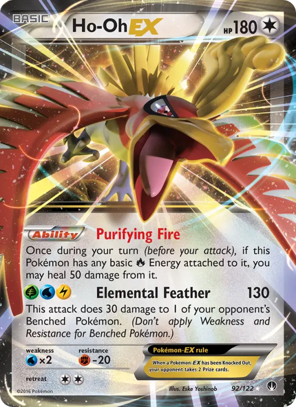 Ho-Oh EX, Pokémon card