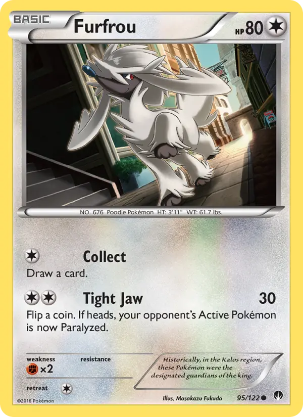 Furfrou, Pokémon card